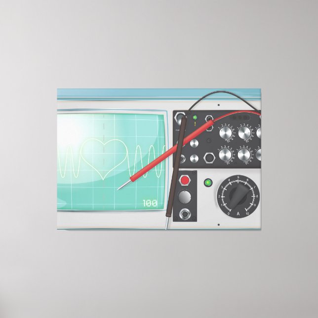 Toile Oscilloscope Amour (Recto)
