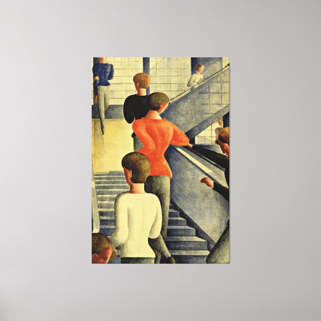 Toile Oskar Schlemmer - Escalier Bauhaus (Recto)