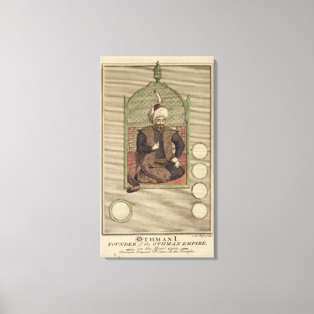 Toile Osman I (1259-1326) fondateur de l'Empire ottoman (Recto)