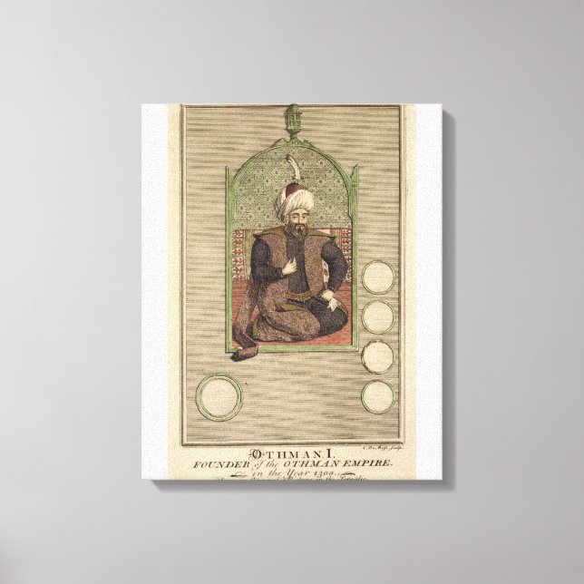 Toile Osman I (1259-1326) fondateur de l'Empire ottoman (Recto)