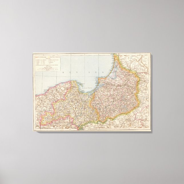 Toile Ost u Westpreussen, Prusse orientale et occidental (Recto)