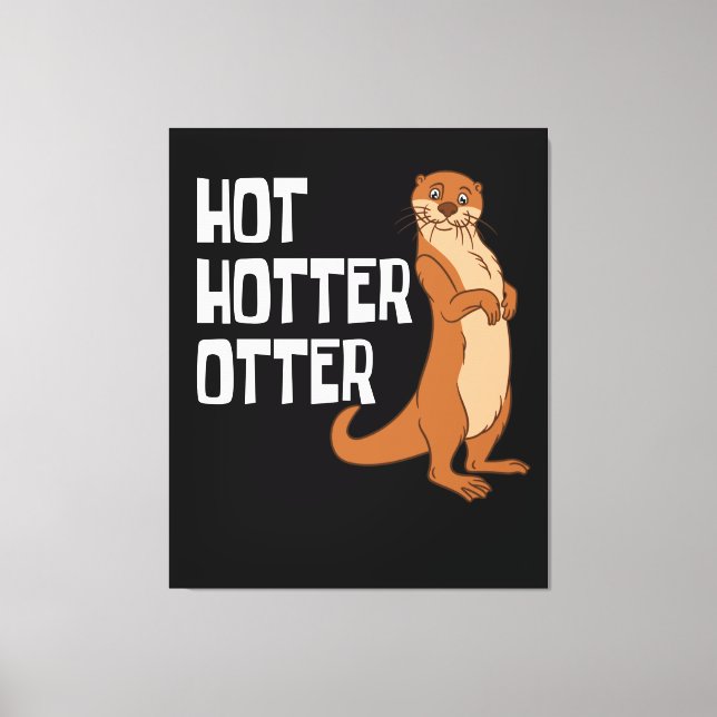 Toile Otter et loutres de mer Otter Hot Hotter (Recto)