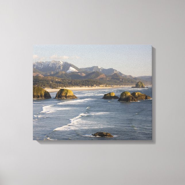 Toile OU, côte de l'Oregon, parc d'État Ecola, vue de (Recto)