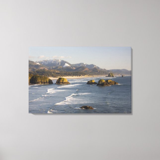 Toile OU, côte de l'Oregon, parc d'État Ecola, vue de (Recto)