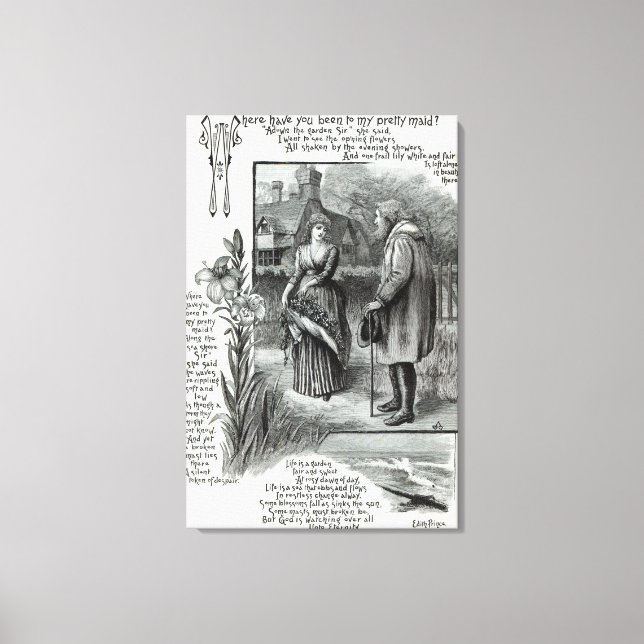 Toile Où êtes-vous allé à ma jolie domestique ? (Recto)