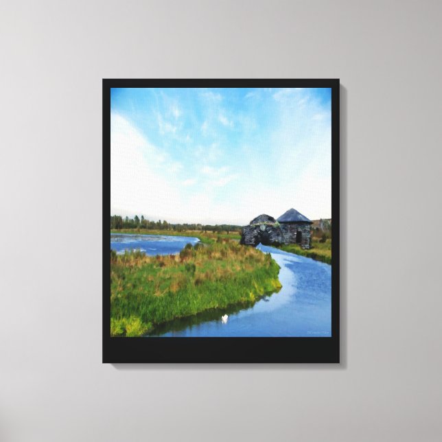 Toile Où la rivière se termine (Recto)