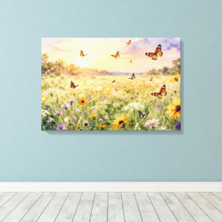 Toile Où les fleurs sauvages mènent
