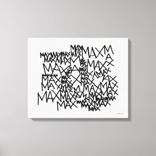 Toile Où sont les monstres | Max à répétition (Recto)