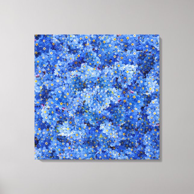 Toile Oublie-moi pas Motif de fleurs (Recto)