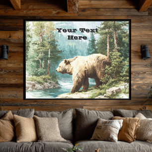 Toile Ours Brun