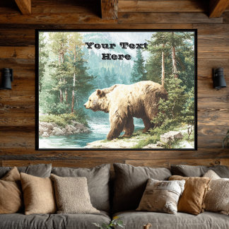 Toile Ours Brun