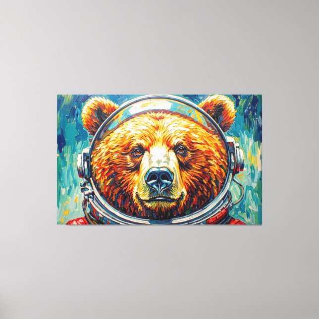 TOILE OURS DANS L'ESPACE-3 (Recto)