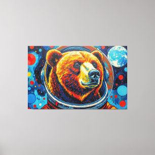 TOILE OURS DANS L'ESPACE-4