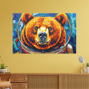 TOILE OURS DANS L'ESPACE-8
