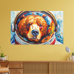 TOILE OURS DANS L'ESPACE-9