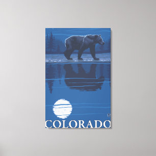 Toile Ours dans MoonlightColorado
