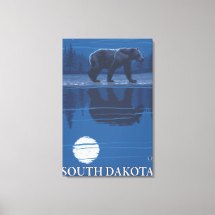 Toile Ours dans MoonlightSouth Dakota
