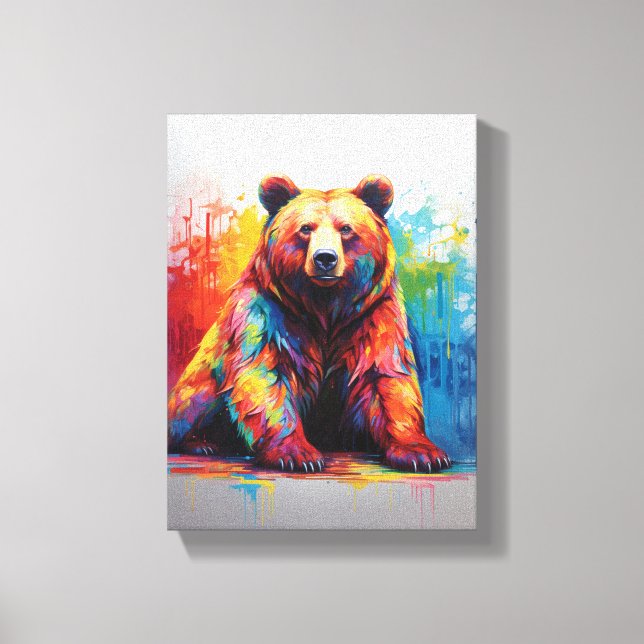 Toile Ours de peinture (Recto)