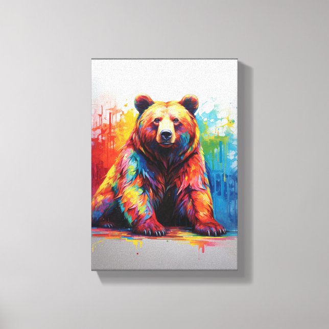 Toile Ours de peinture (Recto)