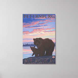 Toile Ours et coupes - Petersburg, Alaska