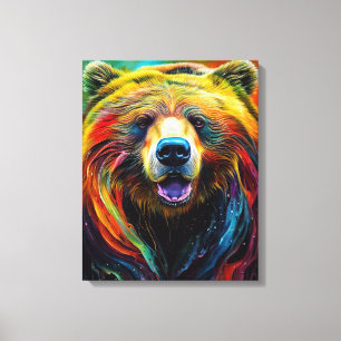 Toile Ours Grizzly Animal Discovery Aventure Nature Pla