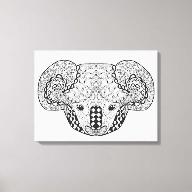Toile Ours Koala inspiré 6 (Recto)
