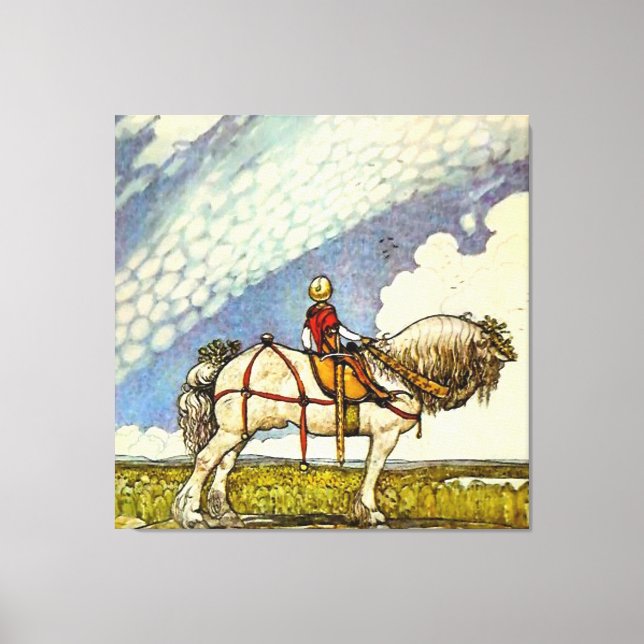 Toile "Out In the Wide World" par John Bauer (Recto)