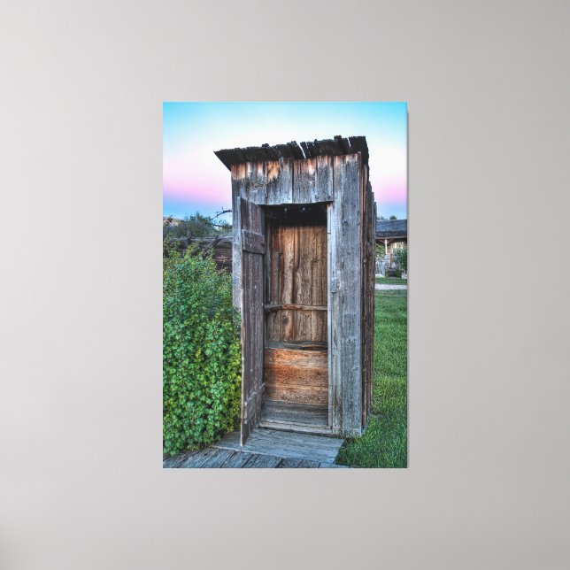 Toile Outhouse de Montana Ghost Town (Recto)