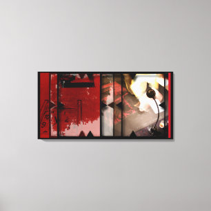 Toile Ouvrir le travail sur Open Red 2 Canvas Photomonta