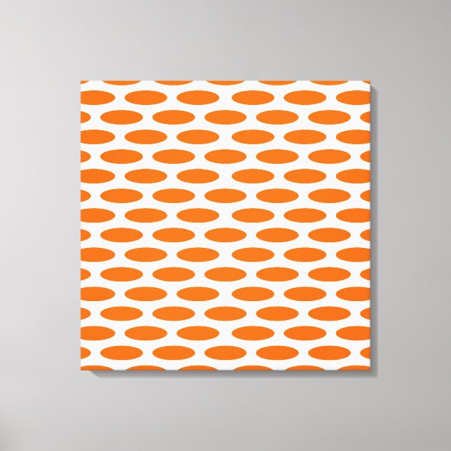 Toile Oval moderne de Tangerine à Emporiomoffa (Recto)