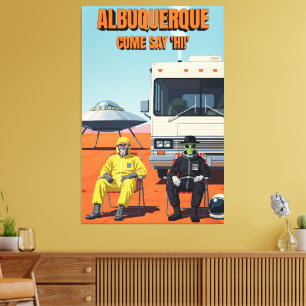 Toile OVNI cool d'Albuquerque