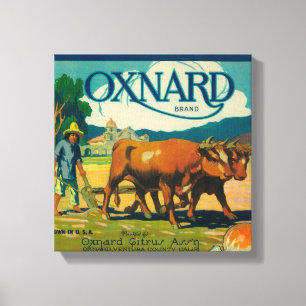 Toile Oxnard LabelOxnard orange, CA