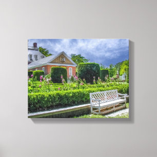Toile P527004(1)-Jardins du Palais du Gouverneur avec ba