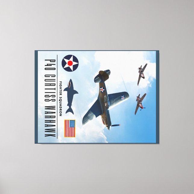 TOILE P-40 CURTISS WARHAWK SQUADRON (Recto)