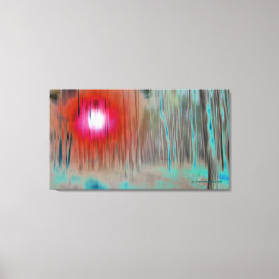 Toile © P Wherrell Art mystérieux lumière dans le bois