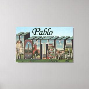 Toile Pablo, lettre ScenesPablo, la TA de MontanaLarge