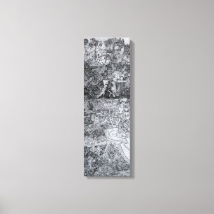 Toile Page de Accordion Artist's Book Detail Canvas