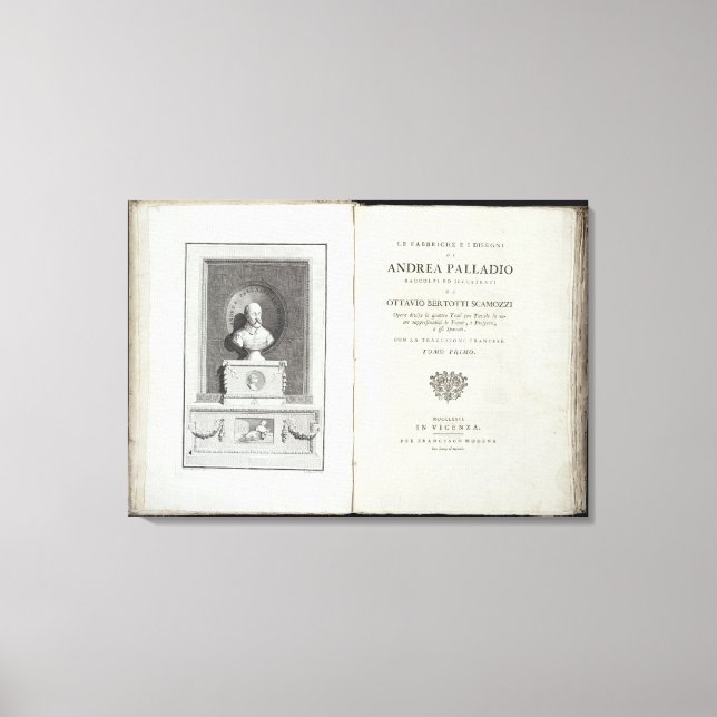 Toile Page de titre 'Le Fabbriche e i Disegni di Andrea (Recto)