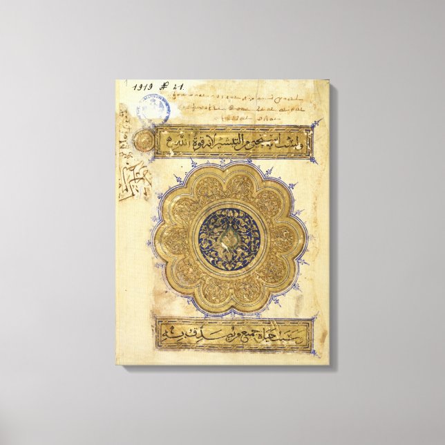 Toile Page "Les épîtres et les apôtres" (Recto)