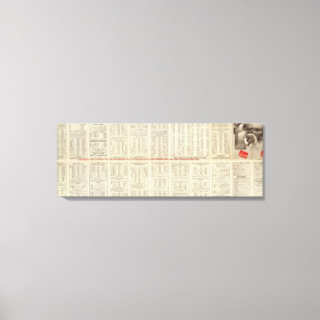 Toile Page texte Chicago Milwaukee et St Paul Railway (Recto)