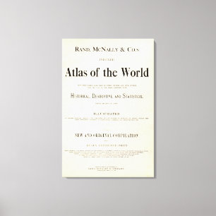 Toile Page titre d'atlas répertorié