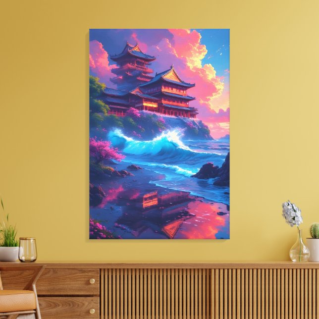 Toile Pagode Dreamwave au bord de la mer (Insitu(Salon))