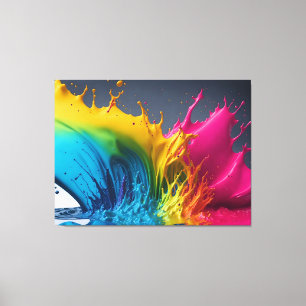 Toile Paint Splatter