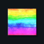 Toile Painted Rainbow<br><div class="desc">This design features a child-like painting of a rainbow in various bright colors. Je veux dire,  je veux dire,  je veux dire,  je veux dire,  c'est un smile on even the surliest face !</div>