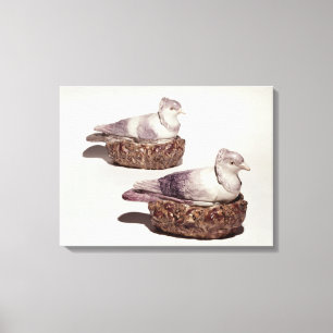 Toile Paires de soupières de poterie du Staffordshire