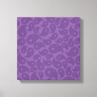 Toile Paisley violet foncé.