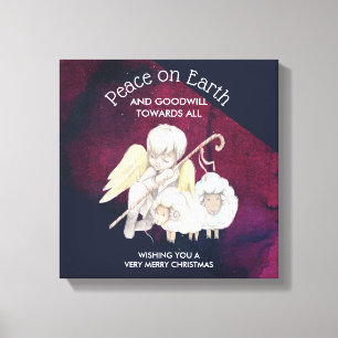 Toile Paix sur Terre et bonne volonté envers tous les be