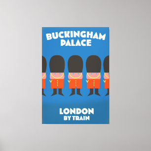 Toile Palais de Buckingham Londres en train