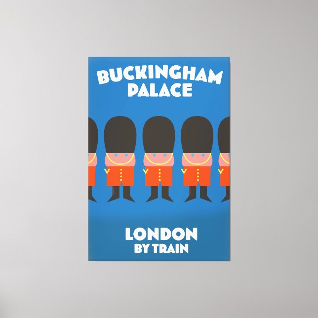 Toile Palais de Buckingham Londres en train (Recto)