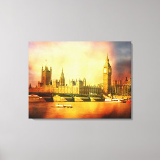 Toile Palais et pont de Westminster